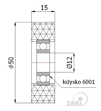 Polyuretánová rolňa 50 mm 